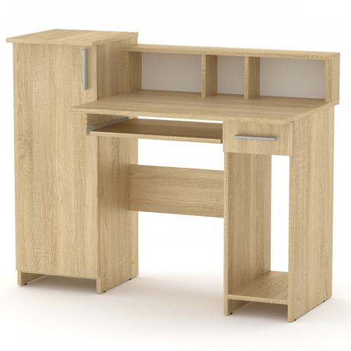 Стіл комп'ютерний Компаніт Пі пі 2 117.5х60х96 см Дуб сонома Стіл комп'ютерний Компаніт Пі пі 2 117.5х60х96 см Дуб сонома