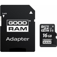 Карта пам'яті microSDHC 16GB UHS-I class 10 + adapter