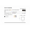 Точковий світильник AZzardo SLIM 15 SQUARE IP44 3000K AZ2836