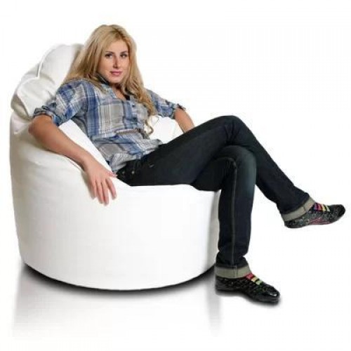 Безкаркасне крісло Tia-Sport Магнат 80х80х100 см білий (SM-0701) в інтернет супермаркеті PbayMarket!