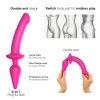 Анальна пробка з дилдо 2в1 Strap-On-Me SWITCH PLUG-IN DILDO Fuchsia L, діаметр 4,5/3,4 см