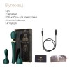 Вібромасажер з насадками Zalo — Kyro Wand Turquoise Green в інтернет супермаркеті PbayMarket!