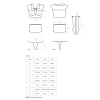 Еротичний костюм студентки Obsessive Student 4 pcs costume L/XL, топ, спідниця, стринги, гольфи в інтернет супермаркеті PbayMarket!
