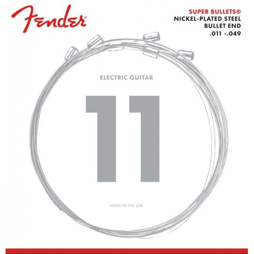 Струни для електрогітари Fender 3250M Super Bullets Nickel-Plated Steel Electric Guitar Strings 11/49 Струни для електрогітари Fender 3250M Super Bullets Nickel-Plated Steel Electric Guitar Strings 11/49