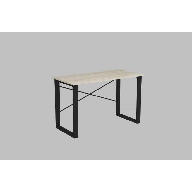 Письмовий стіл Ferrum-decor Драйв 750x1400x700 Чорний метал ДСП Дуб Сонома 16 мм (DRA109)