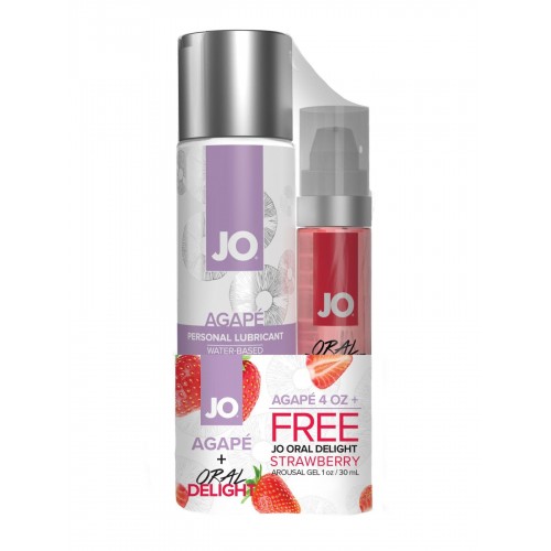 Комплект JO GWP — Agape 120 ml & Oral Delight — Strawberry 30 мл в інтернет супермаркеті PbayMarket!