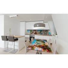 Наклейка вінілова на стіл Zatarga «Будиночок біля моря» 600х1200 мм Z180844st