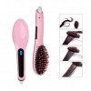Гребінець-випрямляч для волосся Fast Hair Straightener HQT-906 Рожевий (258760)