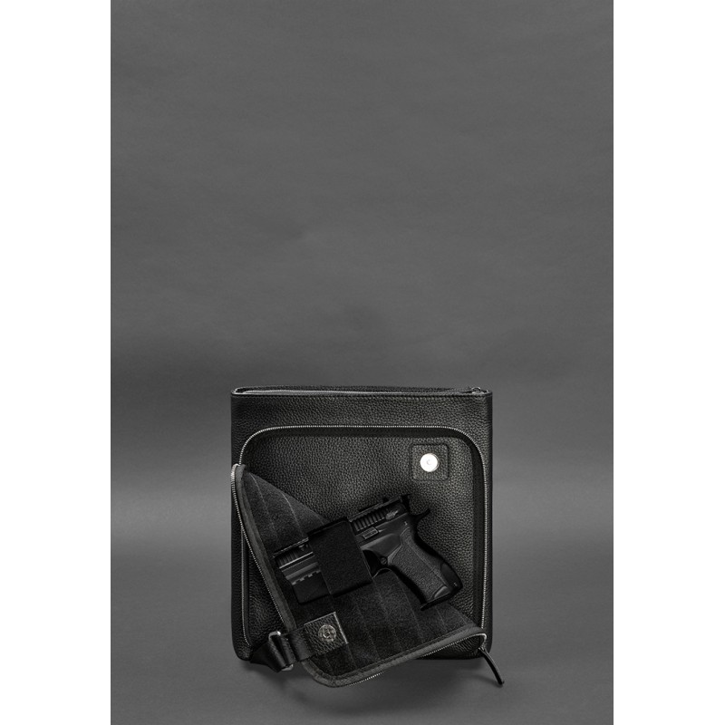 Сумка-планшет для прихованого носіння пістолета Чорна Флотар BlankNote