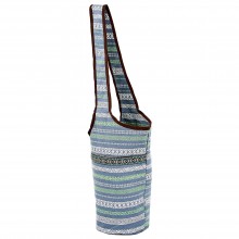 Сумка для фітнесу та йоги через плече Yoga bag KINDFOLK FI-8364-3 розмір 33смх84см Сірий-синій (AN0688)