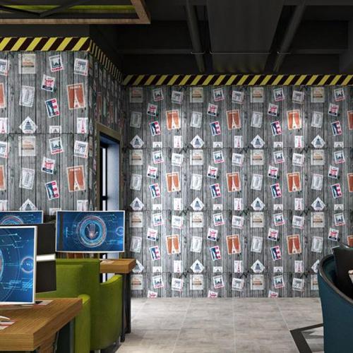 Самоклеюча 3D панель Sticker Wall Поштові марки 700х700х4мм Самоклеюча 3D панель Sticker Wall Поштові марки 700х700х4мм