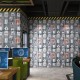 Самоклеюча 3D панель Sticker Wall Поштові марки 700х700х4мм