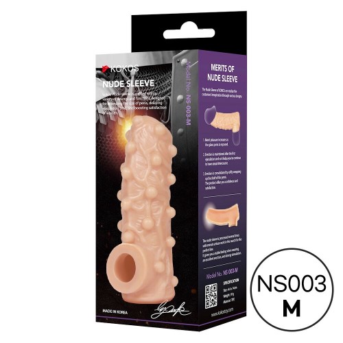 Насадка на член Kokos Nude Sleeve NS 003 M