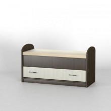 Комод приліжковий Тиса Мебель КП-102 Венге Дуб молочний 55x47x90 см