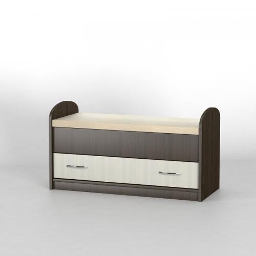 Комод приліжковий Тиса Мебель КП-102 Венге Дуб молочний 55x47x90 см