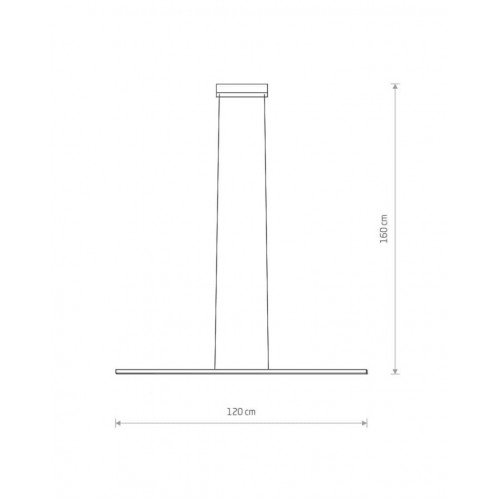 Люстра Nowodvorski Bar Led 120x160 см Чорний (Now10363)