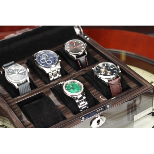 Скринька для зберігання годинників Salvadore WB/3035/6BGB 230х95х230 мм Коричнево-чорний Скринька для зберігання годинників Salvadore WB/3035/6BGB 230х95х230 мм Коричнево-чорний