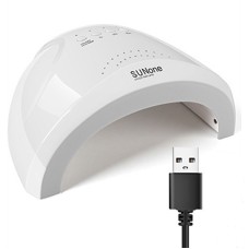 Лампа SUNone 48W з USB LED/UV Nail Lamp для гель лаку Біла (LEDUV365)