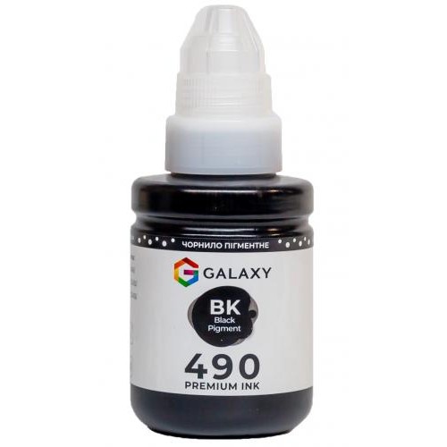 Чорнила Galaxy GI-490 Canon 135 мл Black Pigment (10497) Чорнила Galaxy GI-490 Canon 135 мл Black Pigment (10497)