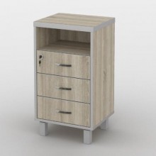 Тумба офісна Тиса Мебель ТМ-115 1 Сонома 76x35x40 см