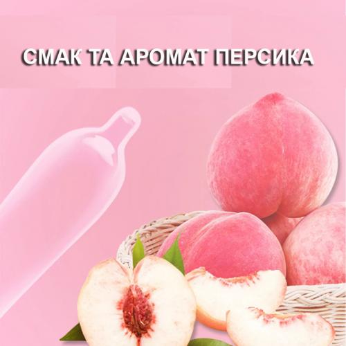 Презерватив Beilile Peach зі смаком та ароматом Персика 10 шт. HBM Group в інтернет супермаркеті PbayMarket!