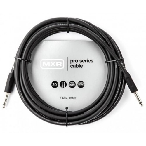 Кабель інструментальний Dunlop DCIX20 MXR Pro Series Instrument Cable 6.0m (20ft) Кабель інструментальний Dunlop DCIX20 MXR Pro Series Instrument Cable 6.0m (20ft)
