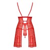 Комплект пеньюар і стринги Obsessive Claussica M/L Red (SX1135)