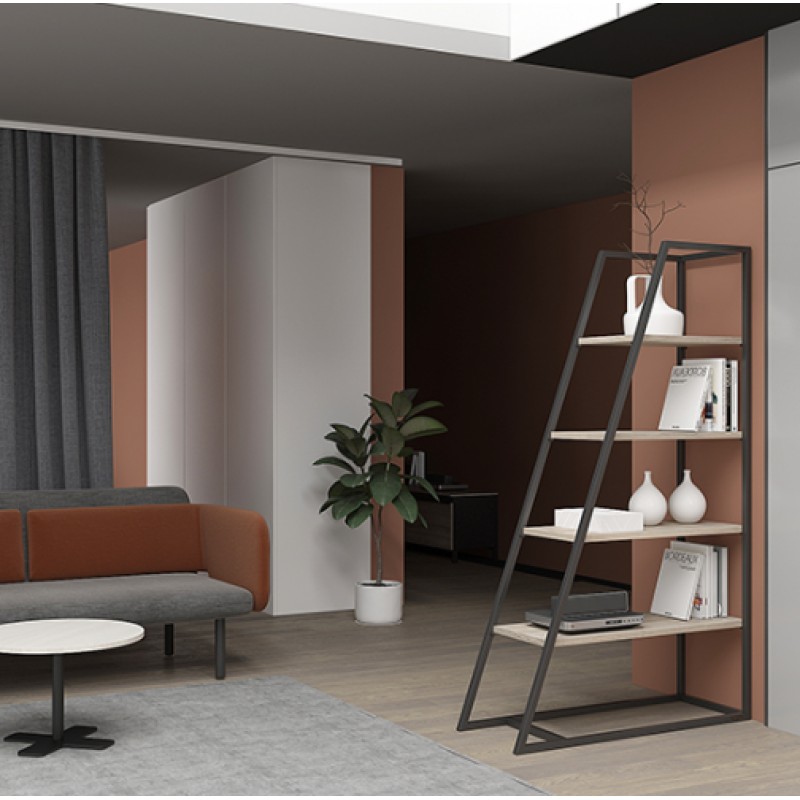 Стелаж для зберігання в стилі Loft NS-1614 2130x1100x350 мм Черный