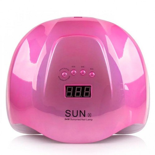 Лампа SUN T-SO32555 для сушіння гель лаку SunX pink Mirror 54W