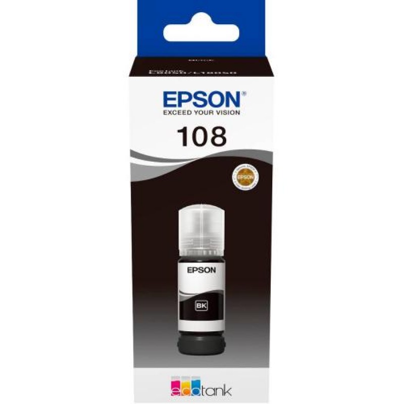 Контейнер з чорнилом Epson 108 70 мл Black L8050/18050 C13T09C14A (10914)