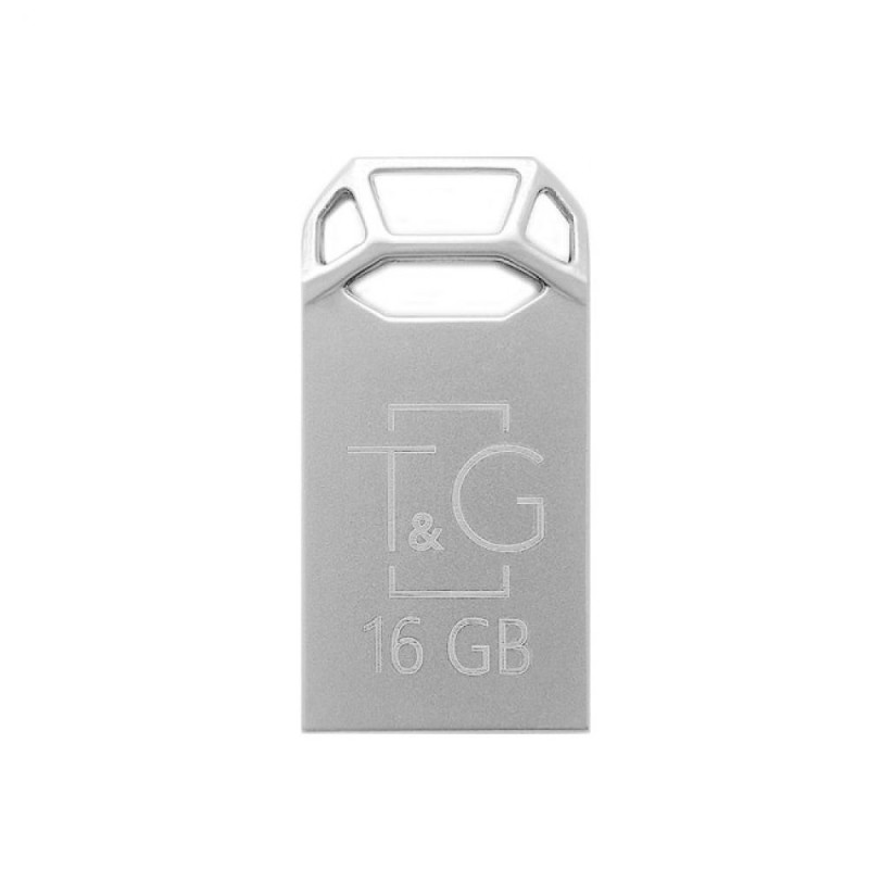 Флеш пам'ять T&G USB 2.0 16GB Metal 110 Steel