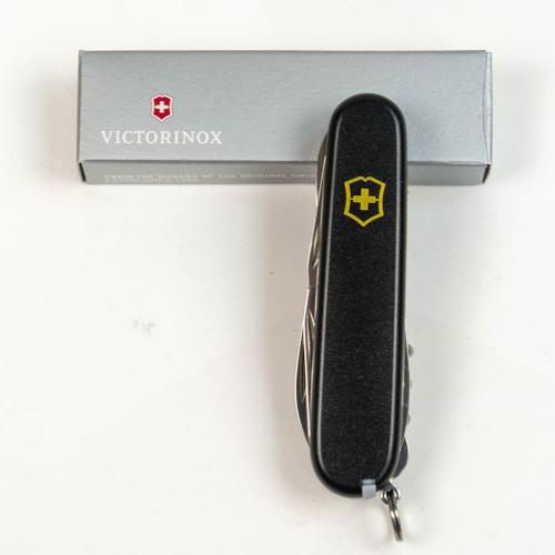 Складаний ніж Victorinox Climber Mat Чорний матовий лак з жовтим лого (1.3703.3_M0008p) Складаний ніж Victorinox Climber Mat Чорний матовий лак з жовтим лого (1.3703.3_M0008p)