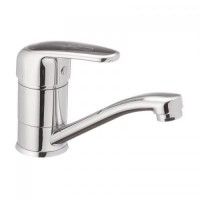 Змішувач для умивальника Haiba MAGIC 004 із чорною ручкою (вилив 15 см) (HB0689) Змішувач для умивальника Haiba MAGIC 004 із чорною ручкою (вилив 15 см) (HB0689)