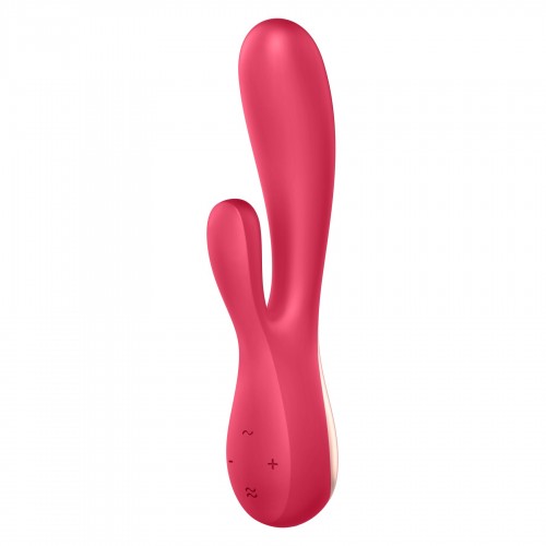 Смарт вібратор-кролик Satisfyer Mono Flex Red, 2 мотори, керування через інтернет в інтернет супермаркеті PbayMarket!