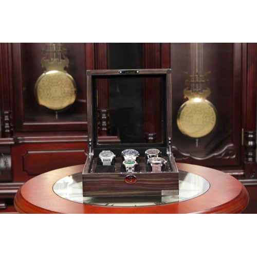Скринька для зберігання годинників Salvadore WB/3035/6BGB 230х95х230 мм Коричнево-чорний Скринька для зберігання годинників Salvadore WB/3035/6BGB 230х95х230 мм Коричнево-чорний
