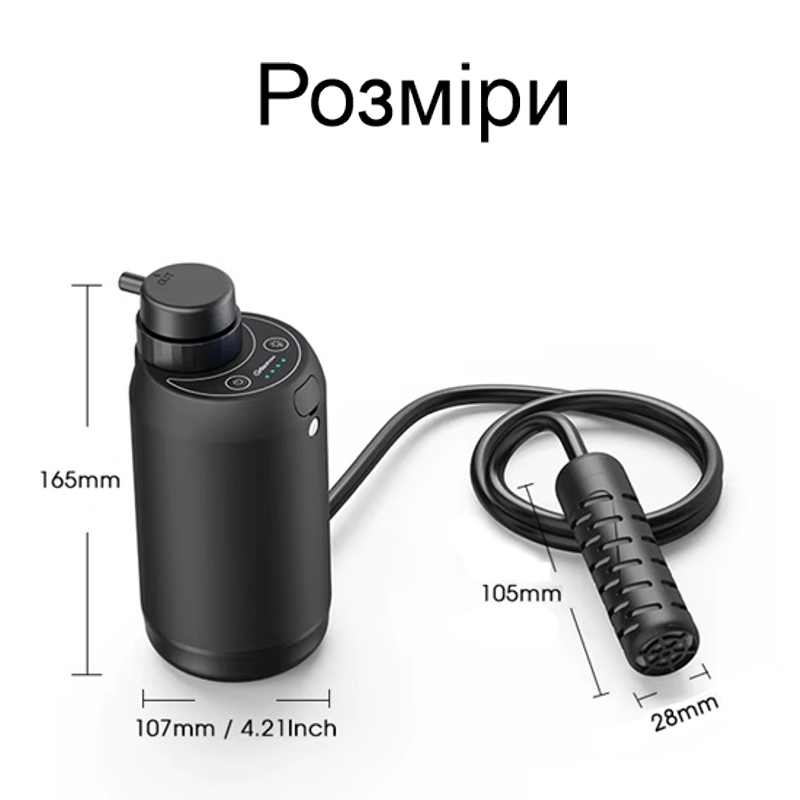 Електронний автоматичний портативний фільтр для води туристичний похідний BKLES BK-2000, зелений