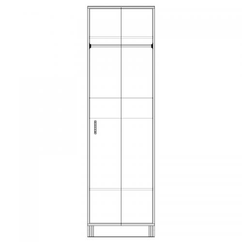 Шафа-Пенал Тиса Мебель ШС-612 Дуб сонома 205x52x60 см Шафа-Пенал Тиса Мебель ШС-612 Дуб сонома 205x52x60 см