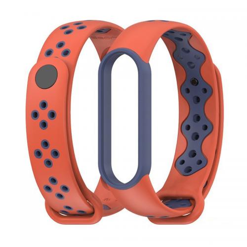 Ремінець MiJobs Sport Style для Xiaomi Mi Band 5/6 Orange Blue Ремінець MiJobs Sport Style для Xiaomi Mi Band 5/6 Orange Blue