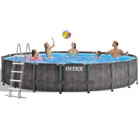 Каркасний басейн Intex 26744-1,549 x 122 см (драбина, підстилка, тент)