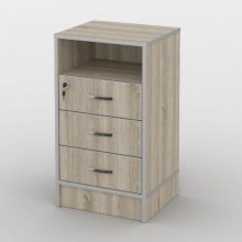 Тумба офісна Тиса Мебель ТМ-112 1 Сонома 75x35x40 см