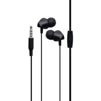 Дротові навушники Hoco 3.5 mm M60 Perfect вакуумні з мікрофоном 1.2 m Black