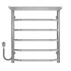 Рушникосушарка електрична Трапеція з полицею П6 500х600 Deffi Хром EF16 (C.TP.60.50.6.E.C.L.5)