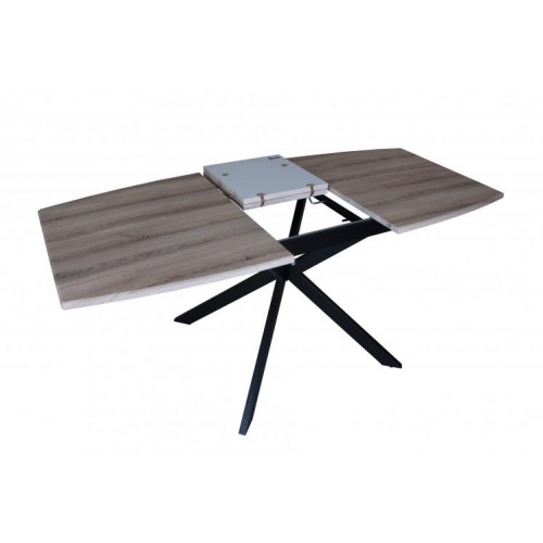 Стіл Max's furniture Брайтон 85х140/180х75 см Ясінь + Чорний Стіл Max's furniture Брайтон 85х140/180х75 см Ясінь + Чорний