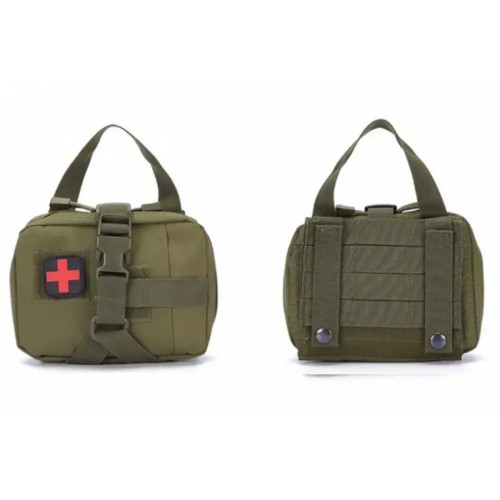 Підсумок-аптечка No Brand Molle зі швидким скиданням 80 х 125 х 85 мм Зелений (2058305516) Підсумок-аптечка No Brand Molle зі швидким скиданням 80 х 125 х 85 мм Зелений (2058305516)