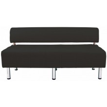 Диван Richman Офіс Двійка 1550 x 680 x 750H см Зі спинкою Флай nova Black 2230 Чорний