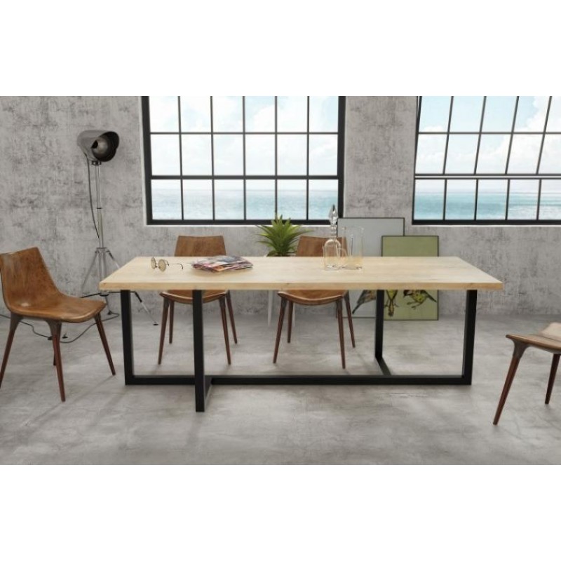 Обідній стіл у стилі Loft NS-1153 780x2020x900 мм Черный