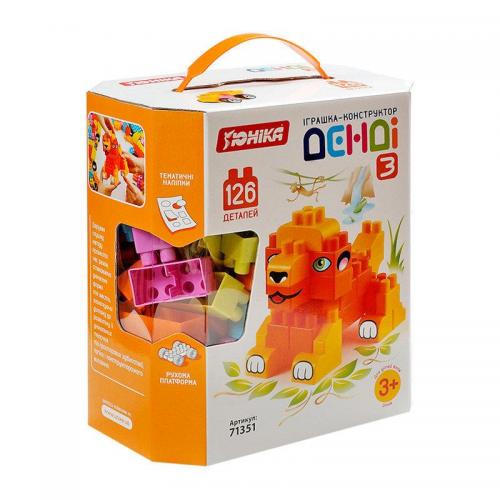 Конструктор ЮНІКА ДЕНДІ-3 коробка 126 деталей (71351)