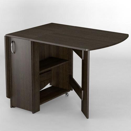 Стіл-книжка Тиса Мебель К-2 на колесах Венге 750x700x1700 мм Стіл-книжка Тиса Мебель К-2 на колесах Венге 750x700x1700 мм