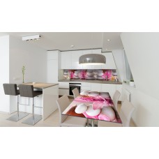 Наклейка вінілова на стіл Zatarga «Кругле Каміння» 600х1200 мм Z180507st