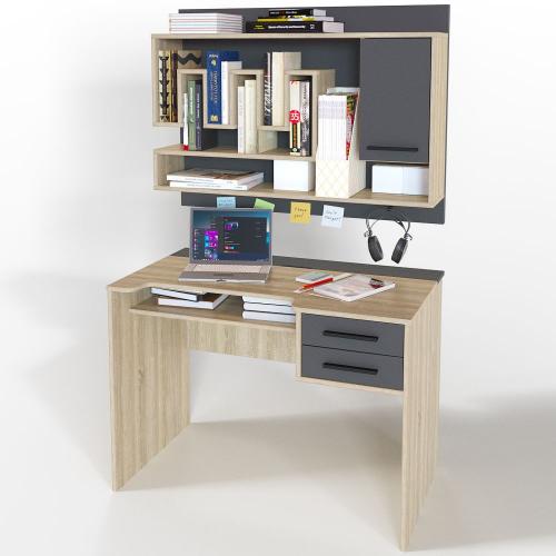 Комп'ютерний стіл Тиса Мебель Тіса Стиль-4 Сонома Графіт 750x600x1050 мм Комп'ютерний стіл Тиса Мебель Тіса Стиль-4 Сонома Графіт 750x600x1050 мм